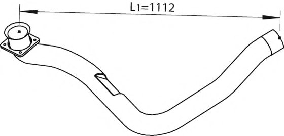 DINEX 64173 Exhaust Pipe